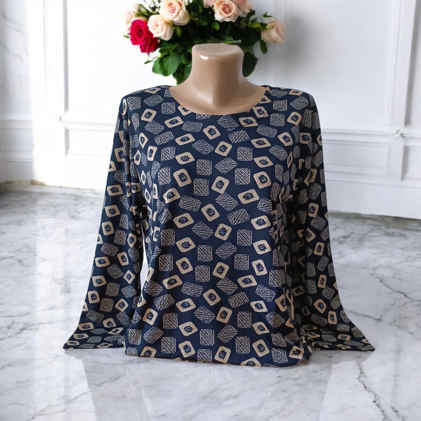 Bluza imprimeu Floral XL-5XL