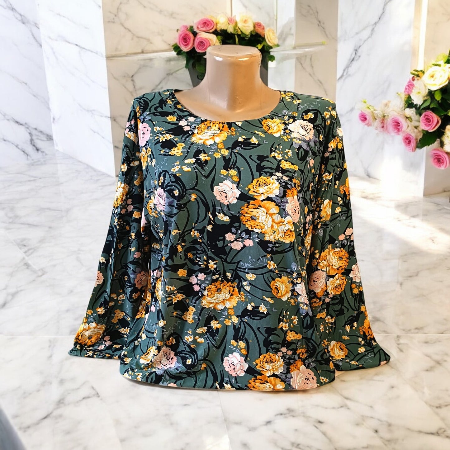 Bluza imprimeu Floral XL-5XL