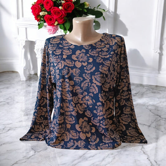 Bluza imprimeu Floral XL-5XL