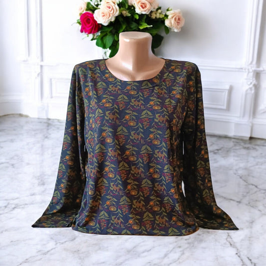 Bluza imprimeu Floral XL-5XL